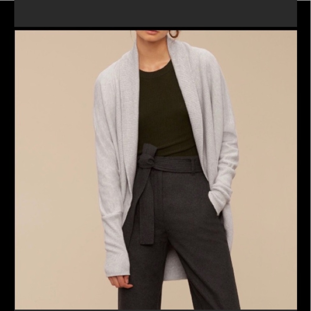 Wilfred Diderot Sweater Open-Front Cocoon Cardigan